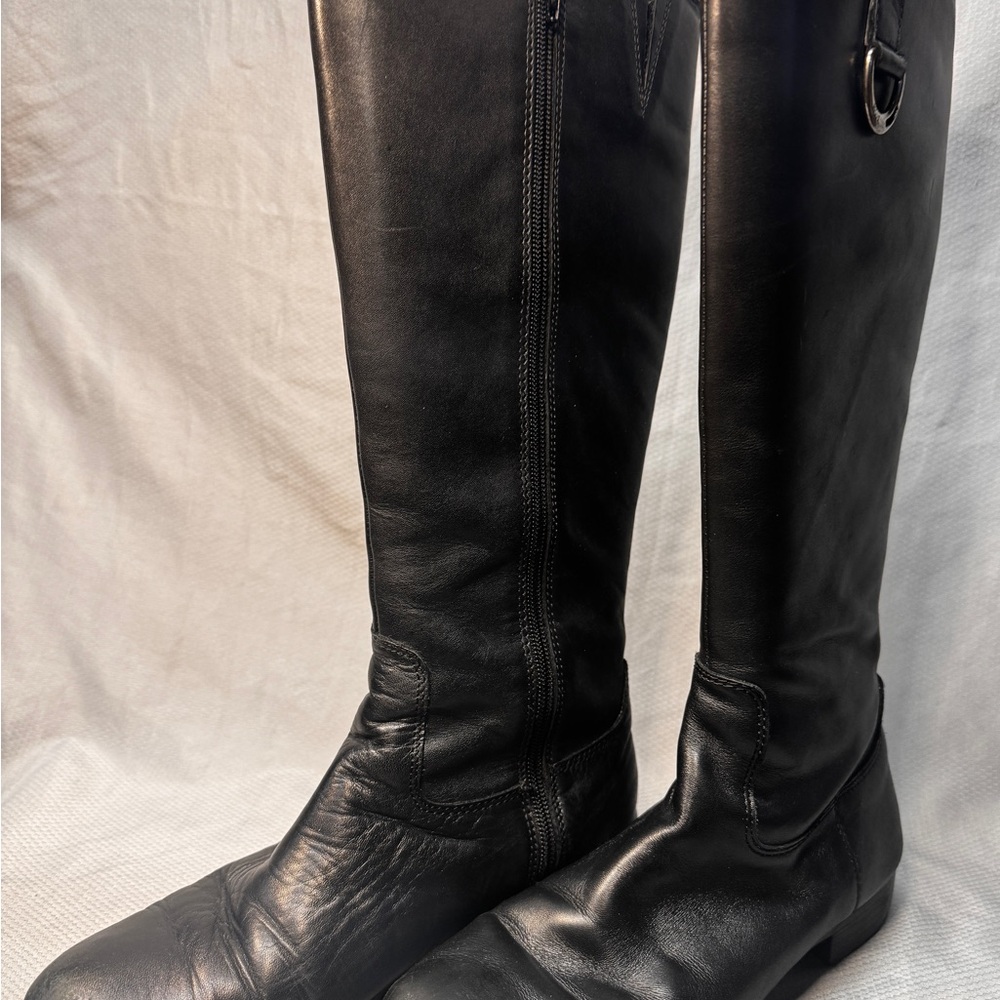 Lauren Ralph Lauren Sagira II Tall Black Leather Boots - Women’s Size 7B